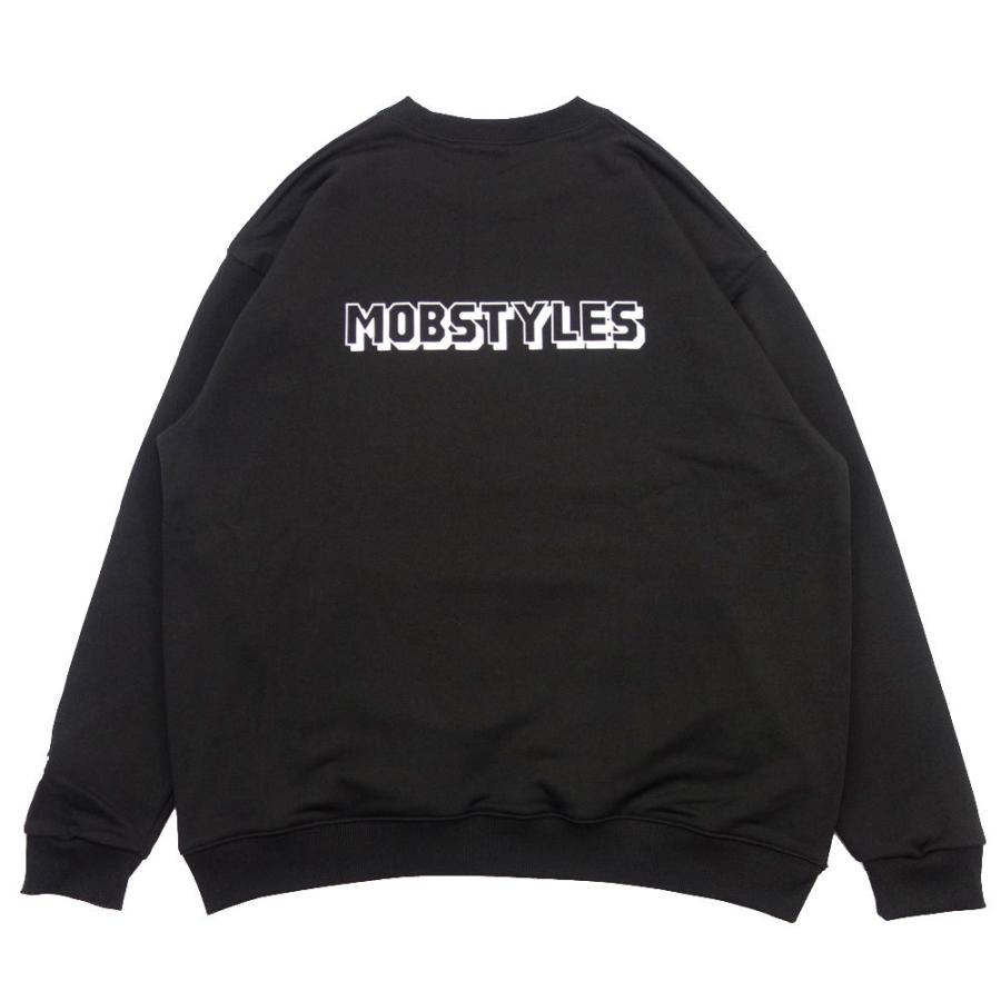 MOBSTYLES/モブスタイル スクルーネックスウェット ビッグシルエット/ORIGINAL SWEAT PEACE mob21017｜オーバーサイズ スウェット トレーナー ポケット付 | MOBSTYLES | 03