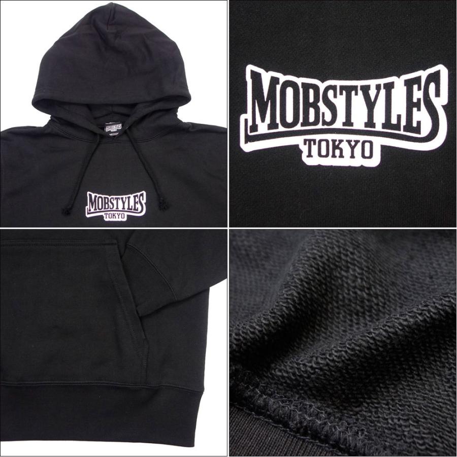 MOBSTYLES/モブスタイル スプルオーバーパーカー /Small Logo Sweat Hood MOB0046＆0047｜スウェットフード パーカー ワンポイントロゴ | MOBSTYLES | 03