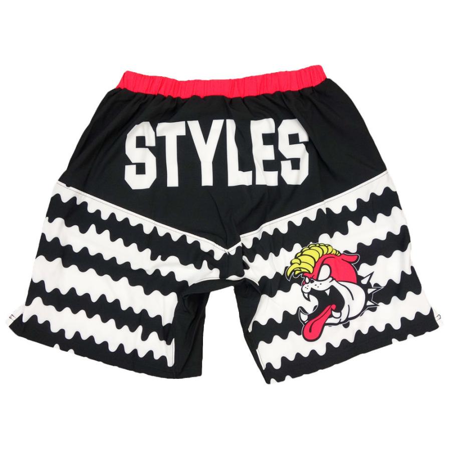 MOBSTYLES/モブスタイル スモッシュパンツ ハーフパンツ/MOSH PANTS WAVE STRIPE｜モブスタイル  ジップポケット付 ジム フィットネス トレーニング | MOBSTYLES | 03