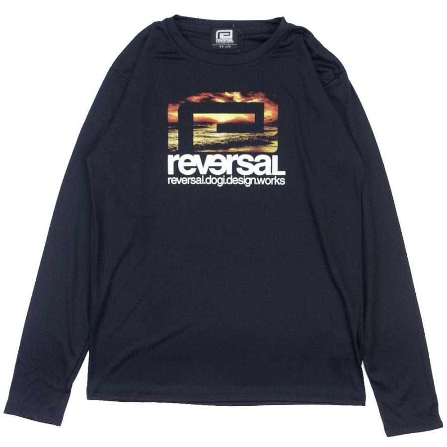 reversal/リバーサル ドライメッシュ Tシャツ ロンT 長袖/SUNSET BIG MARK DRY LONG SLEEVE rv22ss105｜UVカット 吸汗速乾 ドライ ロングスリーブ | reversal | 01