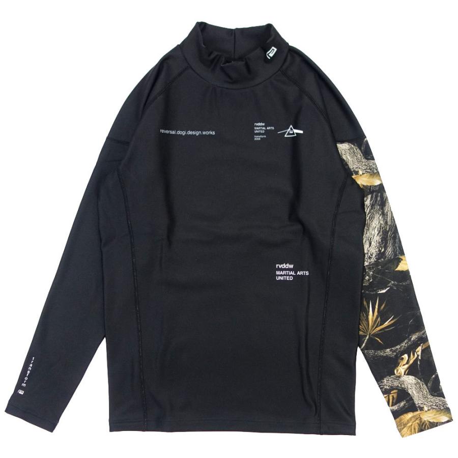 reversal/リバーサル ラッシュガード 長袖/BOTANICAL CAMO HIGH NECK WARM RASH GUARD rv21aw601｜ボタニカルカモ ロングスリーブ 吸汗速乾性 ハイネック 裏 | reversal | 01