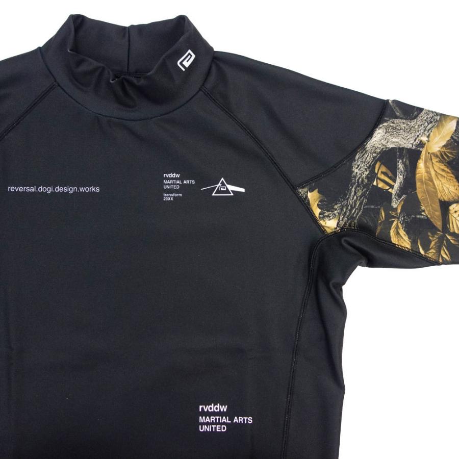 reversal/リバーサル ラッシュガード 長袖/BOTANICAL CAMO HIGH NECK WARM RASH GUARD rv21aw601｜ボタニカルカモ ロングスリーブ 吸汗速乾性 ハイネック 裏 | reversal | 02
