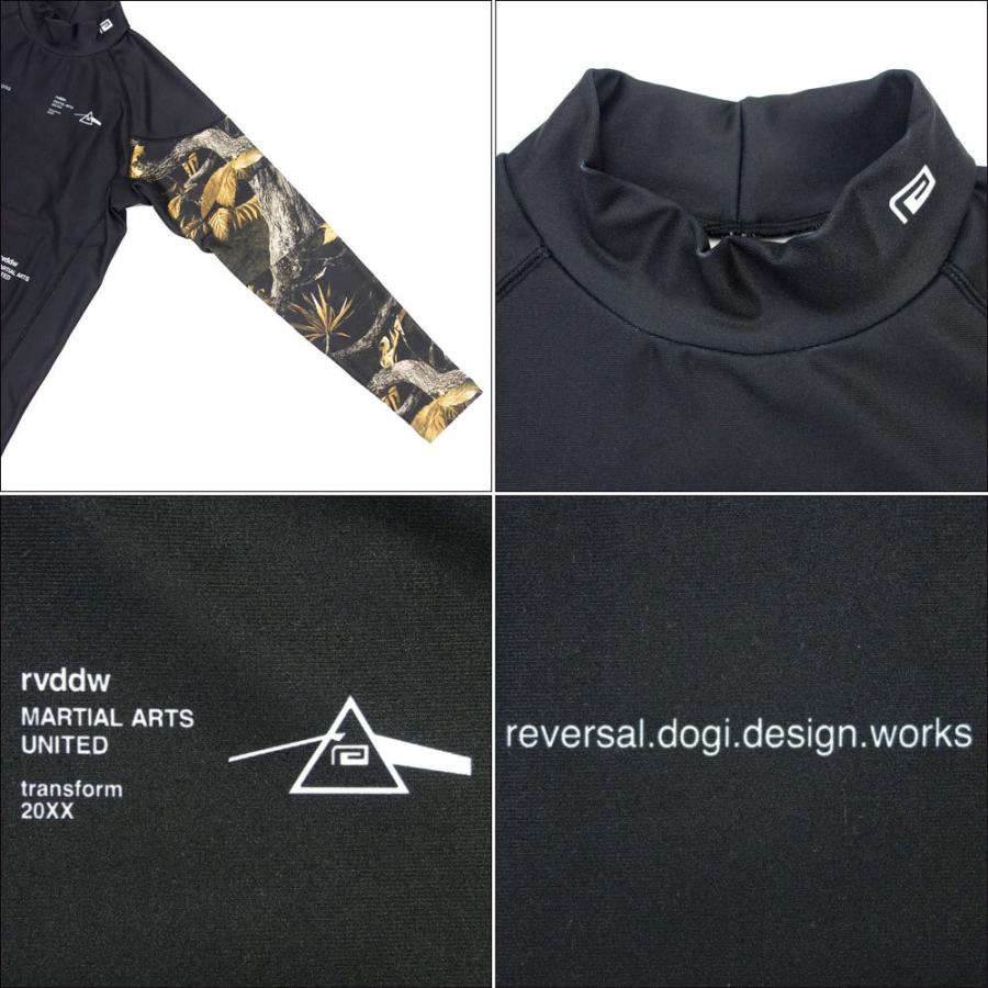 reversal/リバーサル ラッシュガード 長袖/BOTANICAL CAMO HIGH NECK WARM RASH GUARD rv21aw601｜ボタニカルカモ ロングスリーブ 吸汗速乾性 ハイネック 裏 | reversal | 05