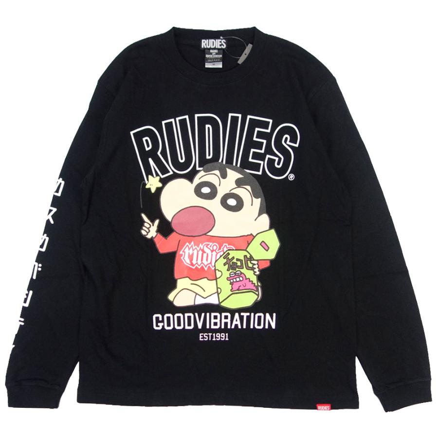 RUDIE'S/ルーディーズ クレヨンしんちゃん コラボ 長袖 Tシャツ ロンT rudies/RUDIE'SxCRAYON SHINCHAN SNACK LSTEE 86043 86044｜ストリート スケーター メ | RUDIE'S | 01
