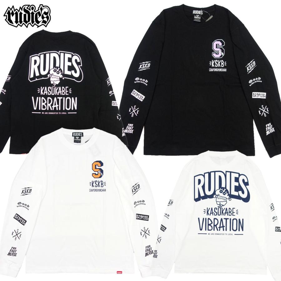 RUDIE'S/ルーディーズ クレヨンしんちゃん コラボ 長袖 Tシャツ ロンT rudies/RUDIE'SxCRAYON SHINCHAN KASUKABE VIBRATION LSTEE 86045 86046｜ストリート | RUDIE'S