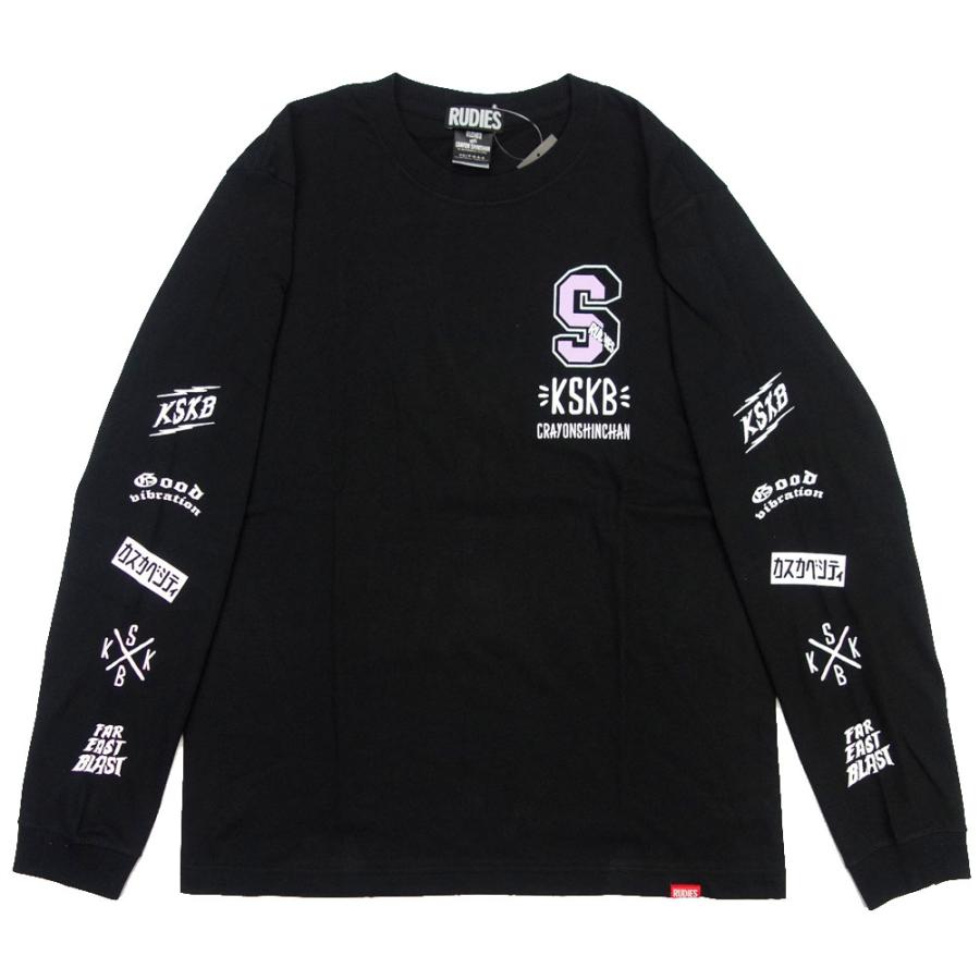 RUDIE'S/ルーディーズ クレヨンしんちゃん コラボ 長袖 Tシャツ ロンT rudies/RUDIE'SxCRAYON SHINCHAN KASUKABE VIBRATION LSTEE 86045 86046｜ストリート | RUDIE'S | 01