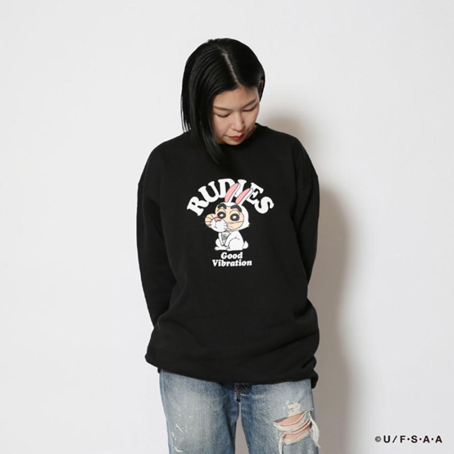 RUDIE'S/ルーディーズ クルーネックスウェット クレヨンしんちゃん コラボ/RUDIE'SxCRAYON SHINCHAN RABBIT CREW SWEAT｜rudies ストリート スケーター メン | RUDIE'S | 06