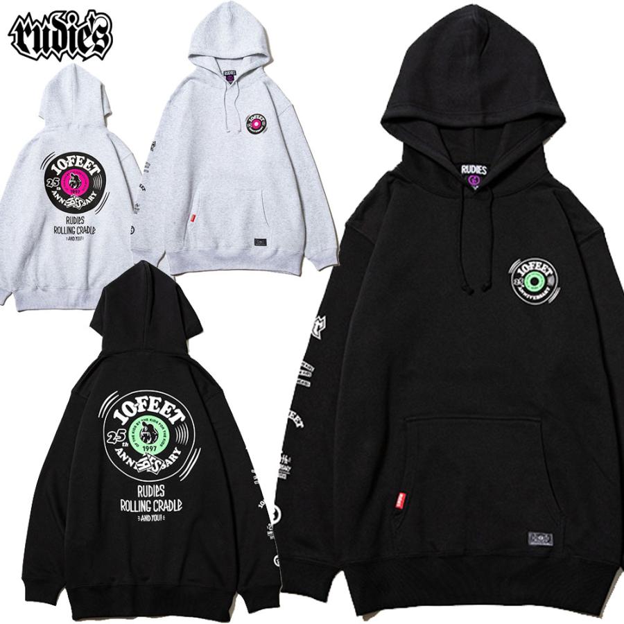 RUDIE'S/ルーディーズ コラボ プルオーバーパーカー/10-FEETxRUDIE?SxROLLING CRADLE HOOD SWEAT｜rudies テンフィート ローリング ストリート スケーター メ | RUDIE'S