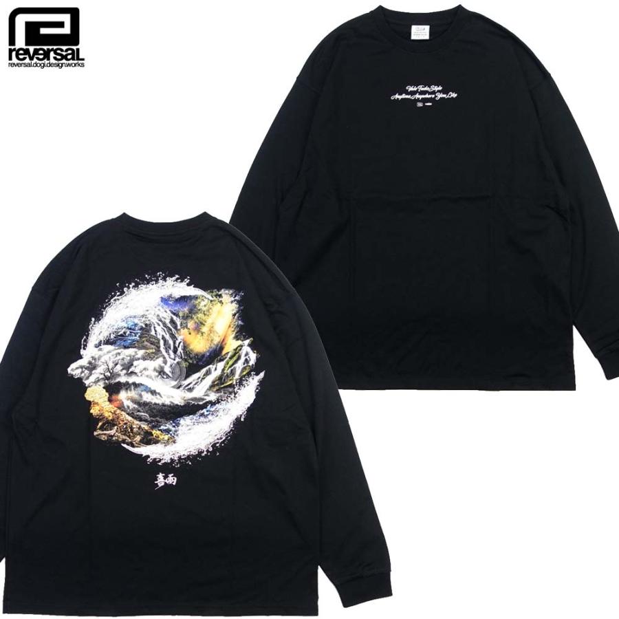 reversal/リバーサル 長袖 Tシャツ 喜雨 コラボ ビッグシルエット/PLEASURE RAIN DRY DEO LONG T-SHIRTS rvkiu101｜吸汗速乾 抗菌防臭性 コラボレーション ス | reversal