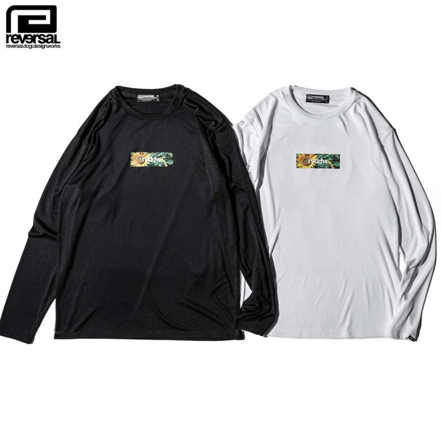 reversal/リバーサル 長袖 Tシャツ ドライメッシュ/SUN FLOWER rvddw BOX LOGO DRY LONG SLEEVE rv23ss153｜吸汗速乾 ストリート スケーター メンズ レディー | reversal