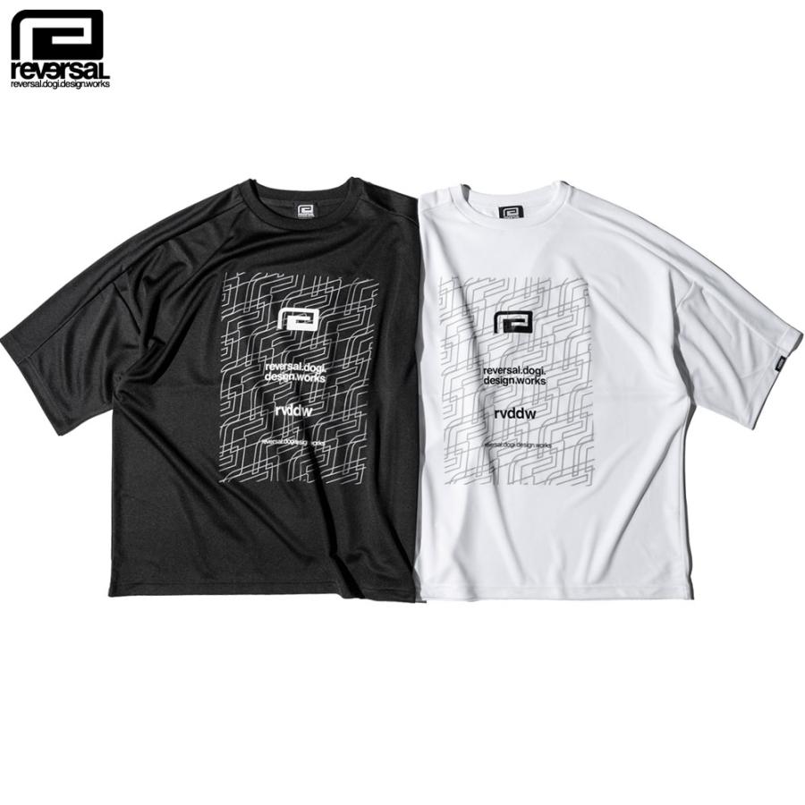 reversal/リバーサル Tシャツ ドライメッシュ 半袖 ビッグシルエット/OBLIQUE BIG MARK BIG SILHOUETTE DRY TEE rv23ss059｜ ジム フィットネス アクティブ | reversal