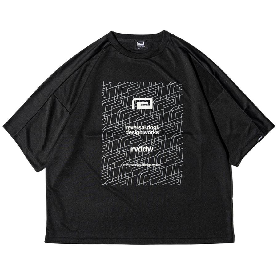 reversal/リバーサル Tシャツ ドライメッシュ 半袖 ビッグシルエット/OBLIQUE BIG MARK BIG SILHOUETTE DRY TEE rv23ss059｜ ジム フィットネス アクティブ | reversal | 01