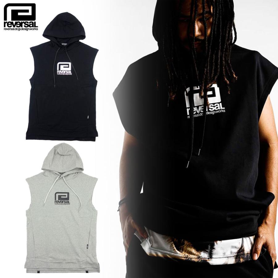 reversal/リバーサル カットオフ スウェットパーカー ノースリーブ/URBAN SWEAT CUT OFF HOODIE rv22ss202｜ストリート スケーター メンズ レディース ファッ | reversal