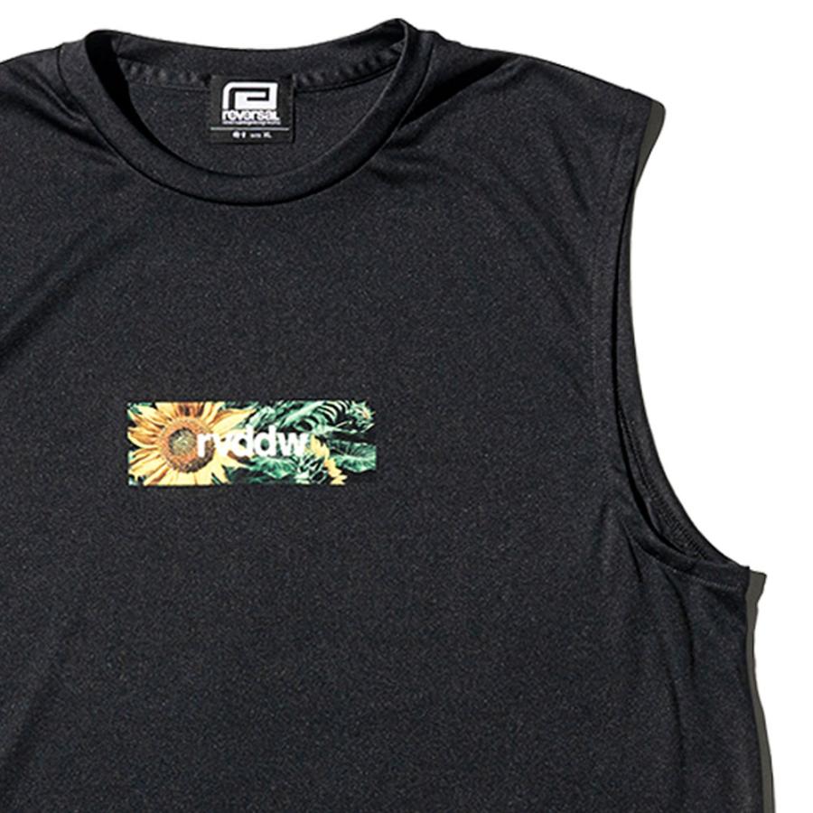 reversal/リバーサル タンクトップ ノースリーブ ドライ/SUN FLOWER rvddw BOX LOGO SLEEVELESS rv23ss063｜吸汗性 速乾性 ストリート スケーター スポーティ | reversal | 04