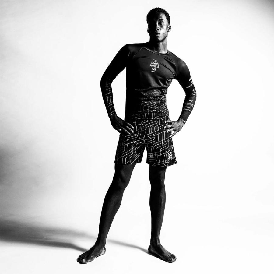 reversal/リバーサル ラッシュガード ロング 長袖/OBLIQUE BIG MARK LONG RASH GUARD rv23ss601｜格闘技 マリンスポーツ トレーニング アクティブ ジム フィ | reversal | 04