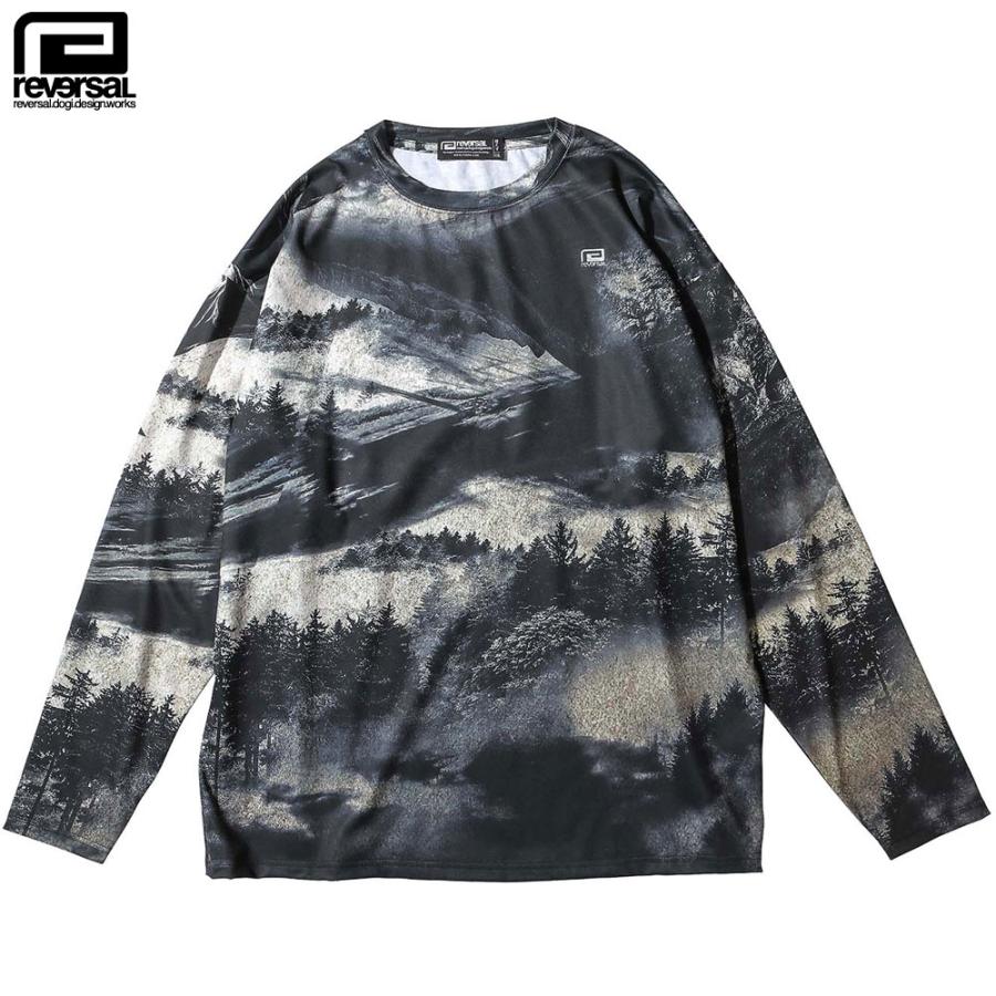 reversal/リバーサル ビッグシルエット Tシャツ 長袖 速乾素材/PEs MVS BIG SILHOUETTE LONG SLEEVE rv22aw152b｜ストリート スケーター ジム フィットネス | reversal