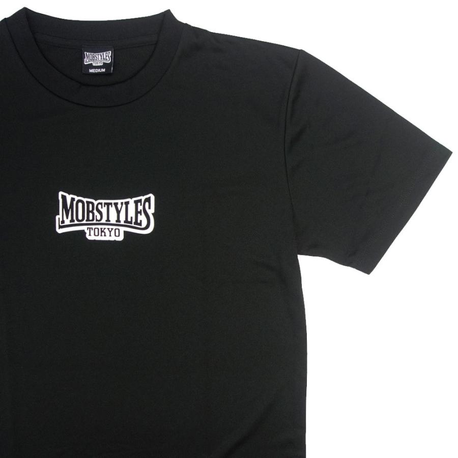 MOBSTYLES/モブスタイル Tシャツ 半袖 ドライメッシュ/Small Logo Dry Tee MOB0038 ＆ 0039｜スモールロゴ ストリート スケーター スポーツ ジム フィットネ | MOBSTYLES | 02