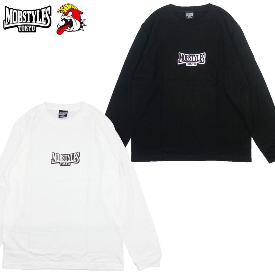MOBSTYLES/モブスタイル Tシャツ 長袖 ロンT コットン/Small Logo L/S Tee MOB0040 0041｜ロングスリーブ スモールロゴ ストリート スケーター メンズ レディ | MOBSTYLES