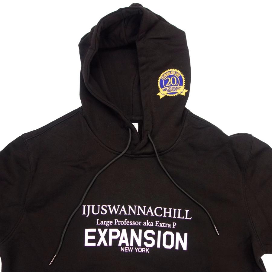 EXPANSION NY/エクスパンション ニューヨークプルオーバーパーカー 20周年記念 LARGE PROコラボ /JUSWANNA CHILL HOODIE EX02HB I｜ラージ プロフェッサー | Expansion | 02