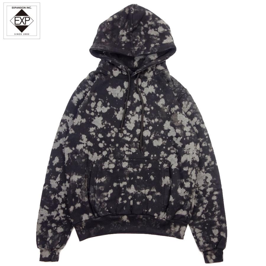 EXPANSION NY/エクスパンション ニューヨークプルオーバーパーカー ブリーチ加工 /SPLATTER HOODIE EXP 81SS｜アシッド加工 タイダイ ストリート スケーター | Expansion