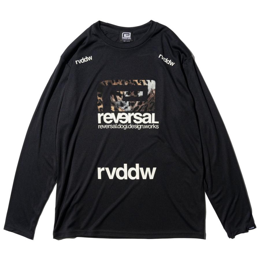 reversal/リバーサル ドライメッシュ Tシャツ 長袖 ロンT/LEOPARD BIG MARK DRY LONG SLEEVE rv23aw151｜速乾素材 スポーツ トレーニング ジム フィットネス | reversal | 01