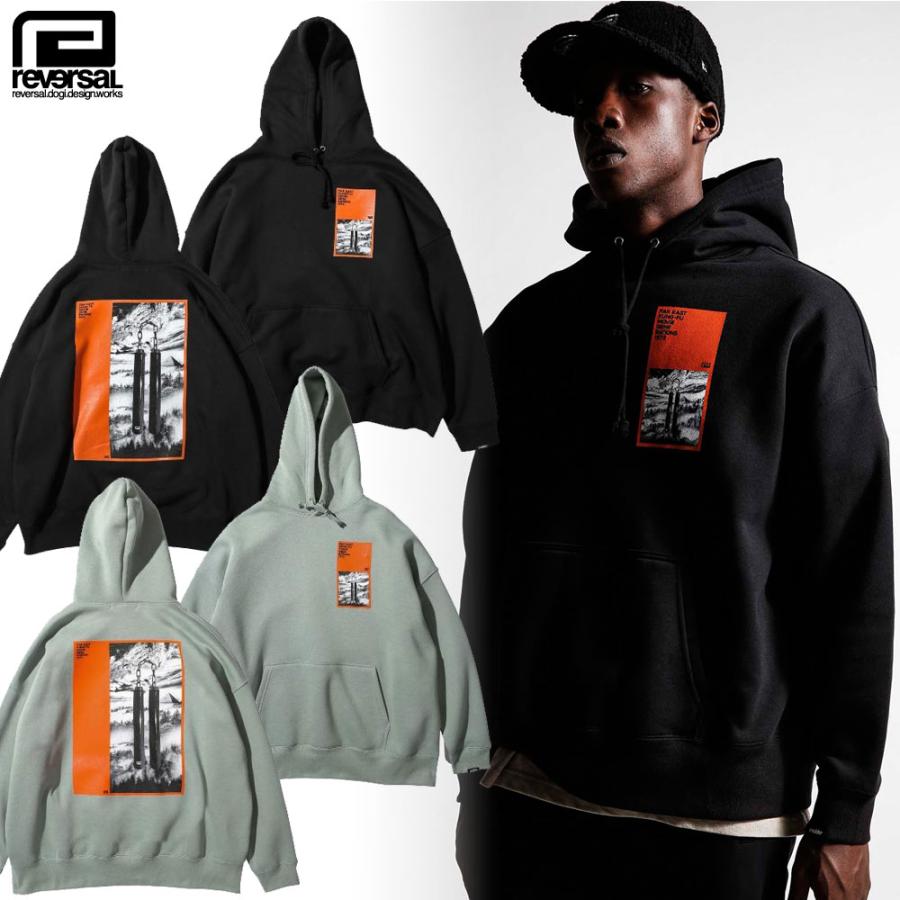 reversal/リバーサル プルオーバーパーカー ビッグシルエット/FAR EAST NUNCHAKU BIG SILHOUETTE HOODIE rv22aw210｜オーバーサイズ ストリート スケーター | reversal