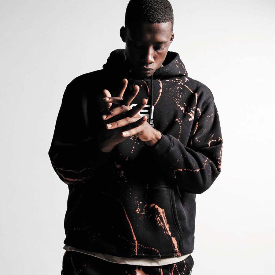 reversal/リバーサル プルオーバーパーカー ブリーチ加工/BLEACH BIG MARK HOODIE rv22aw208｜ストリート スケーター メンズファッション | reversal | 04