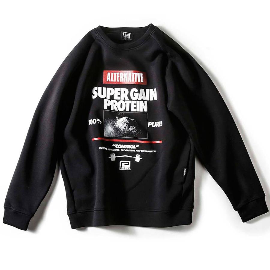 reversal/リバーサル クルーネック スウェット/SUPER GAIN PROTEIN DRY TECH CREW NECK rv22aw203｜スウェット トレーナー ストリート スケーター メンズファ | reversal | 01