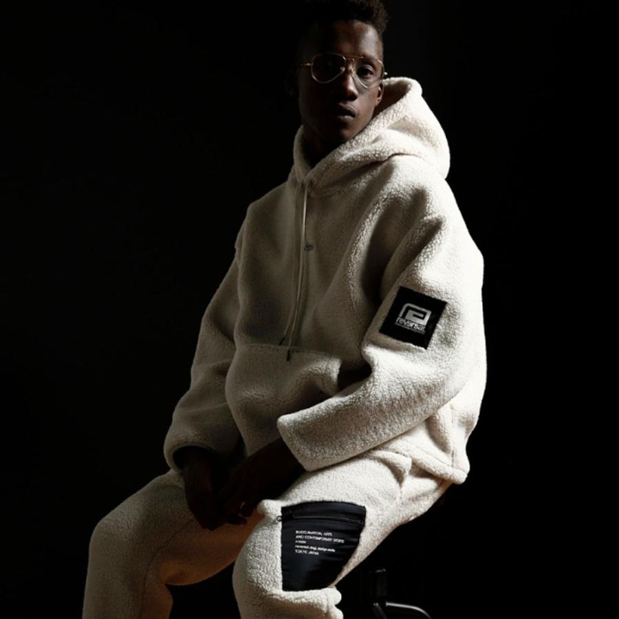 reversal/リバーサル ボアフード プルオーバー パーカー/rvddw SHEEP BOA HOODIE JACKET rv23aw303｜ ストリート ファッション アパレル フード ジャケット | reversal | 07