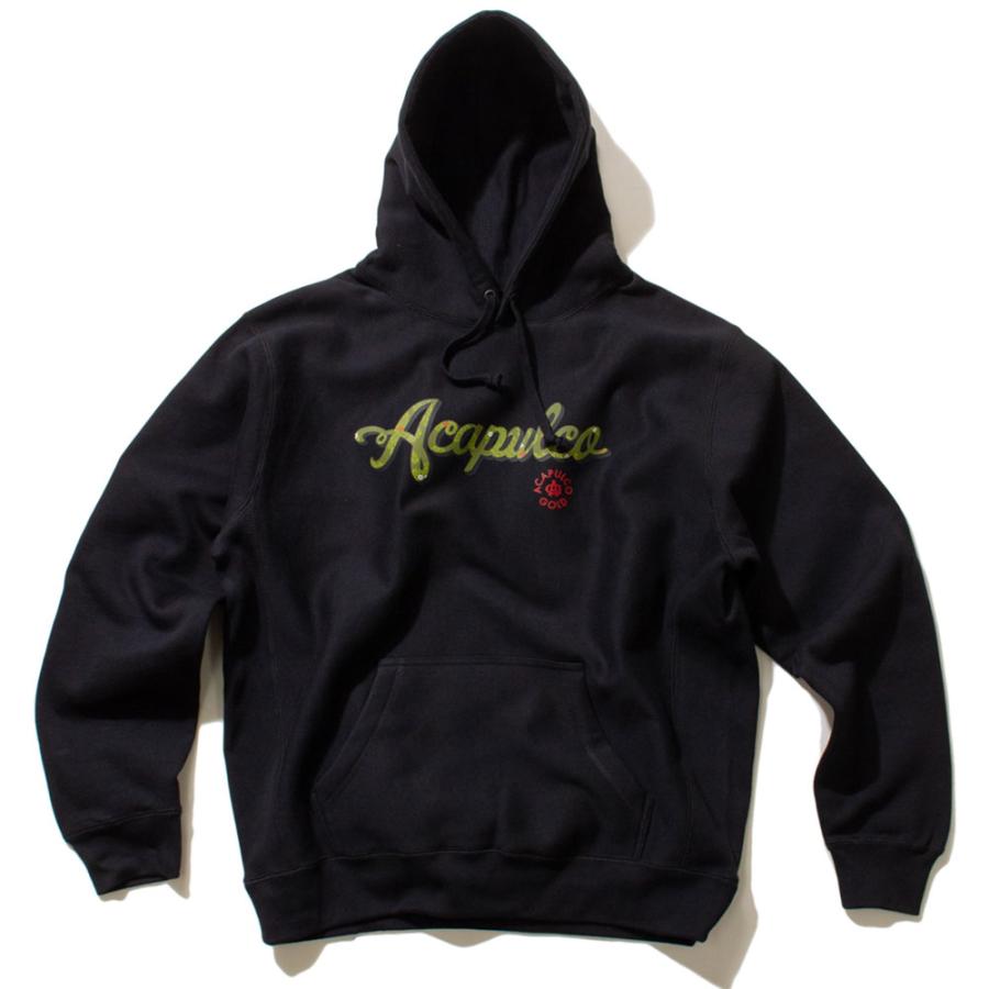 Acapulco Gold/アカプルコゴールド｜プルオーバーパーカー/CAMO SCRIPT HOODED SWEATSHIRT AG FW23-12 | ACAPULCO GOLD | 01