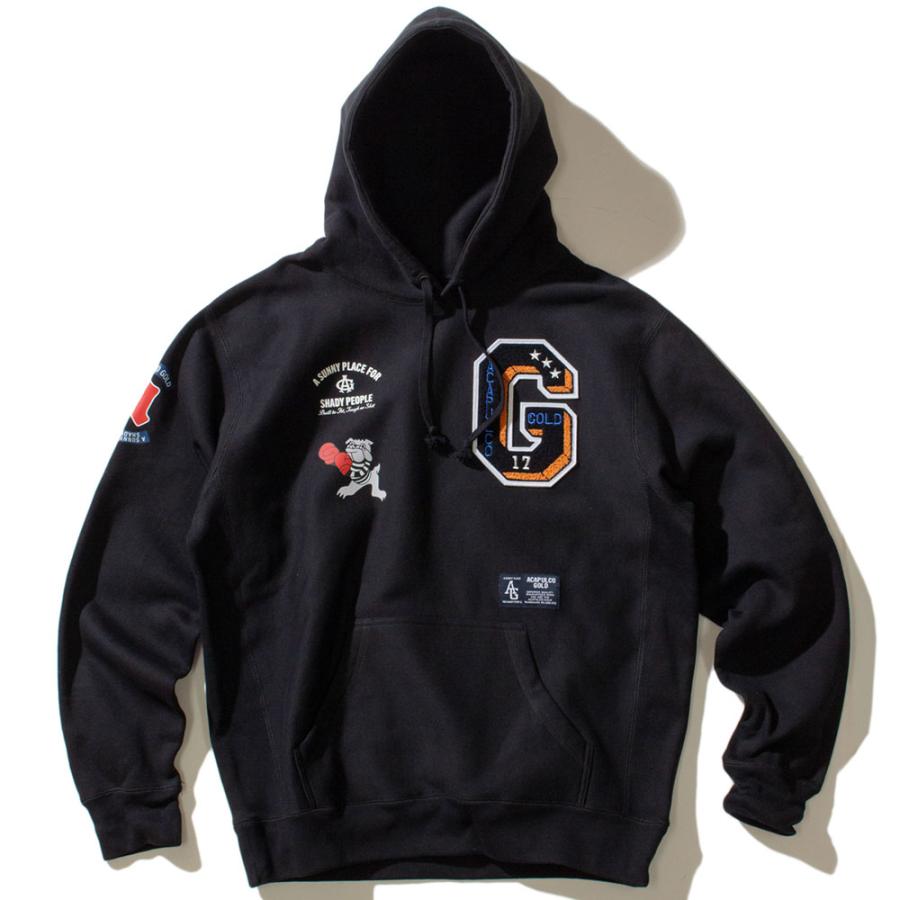 Acapulco Gold/アカプルコゴールド｜プルオーバーパーカー/APPLIQUE HOODED SWEATSHIRT AG FW23-13 | ACAPULCO GOLD | 01