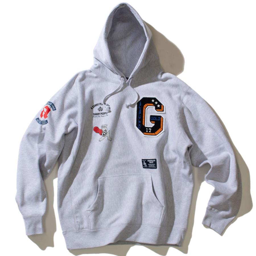 Acapulco Gold/アカプルコゴールド｜プルオーバーパーカー/APPLIQUE HOODED SWEATSHIRT AG FW23-13 | ACAPULCO GOLD | 04