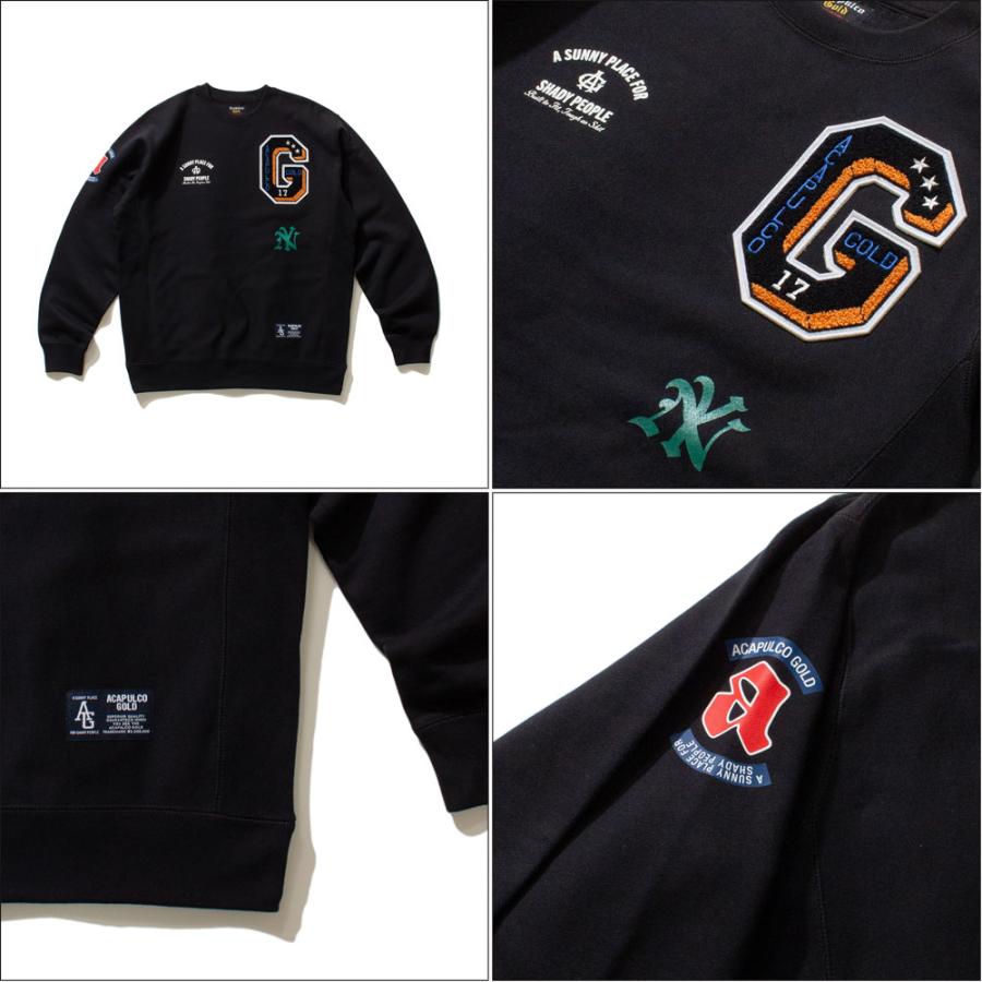 Acapulco Gold/アカプルコゴールド｜クルースウェット/APPLIQUE CREWNECK SWEATSHIRT AG FW23-09 | ACAPULCO GOLD | 02