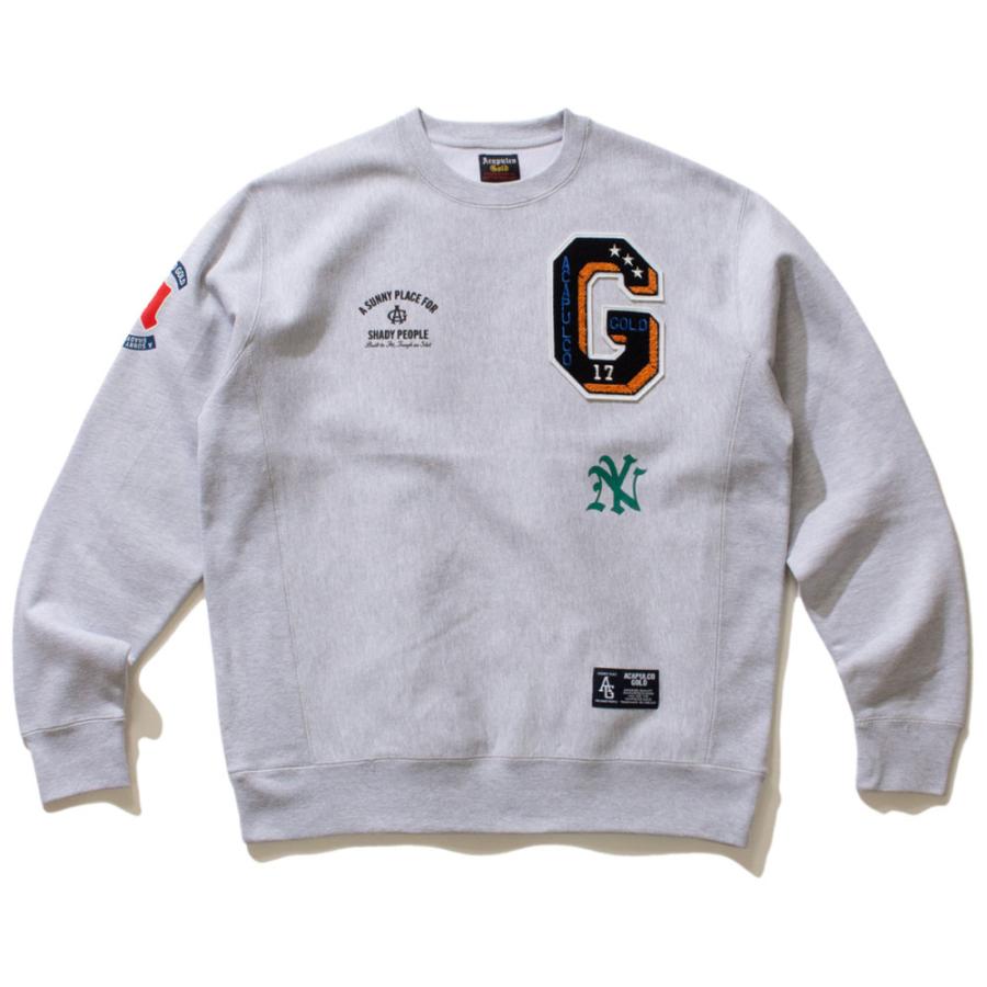 Acapulco Gold/アカプルコゴールド｜クルースウェット/APPLIQUE CREWNECK SWEATSHIRT AG FW23-09 | ACAPULCO GOLD | 03