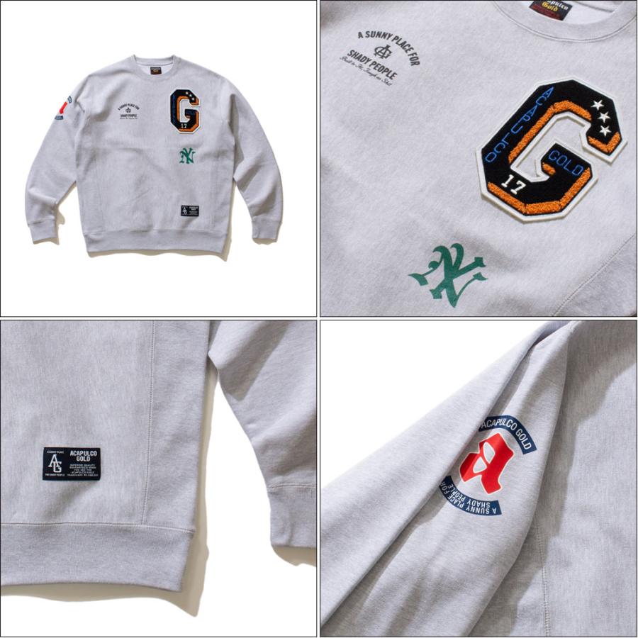 Acapulco Gold/アカプルコゴールド｜クルースウェット/APPLIQUE CREWNECK SWEATSHIRT AG FW23-09 | ACAPULCO GOLD | 04