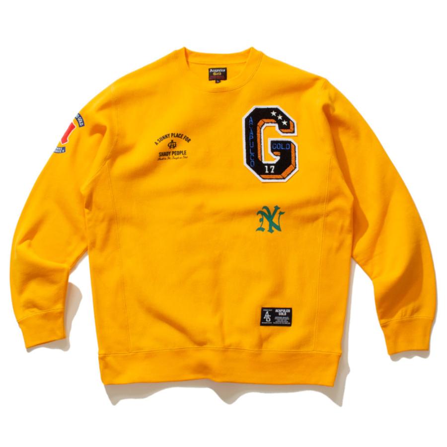 Acapulco Gold/アカプルコゴールド｜クルースウェット/APPLIQUE CREWNECK SWEATSHIRT AG FW23-09 | ACAPULCO GOLD | 05