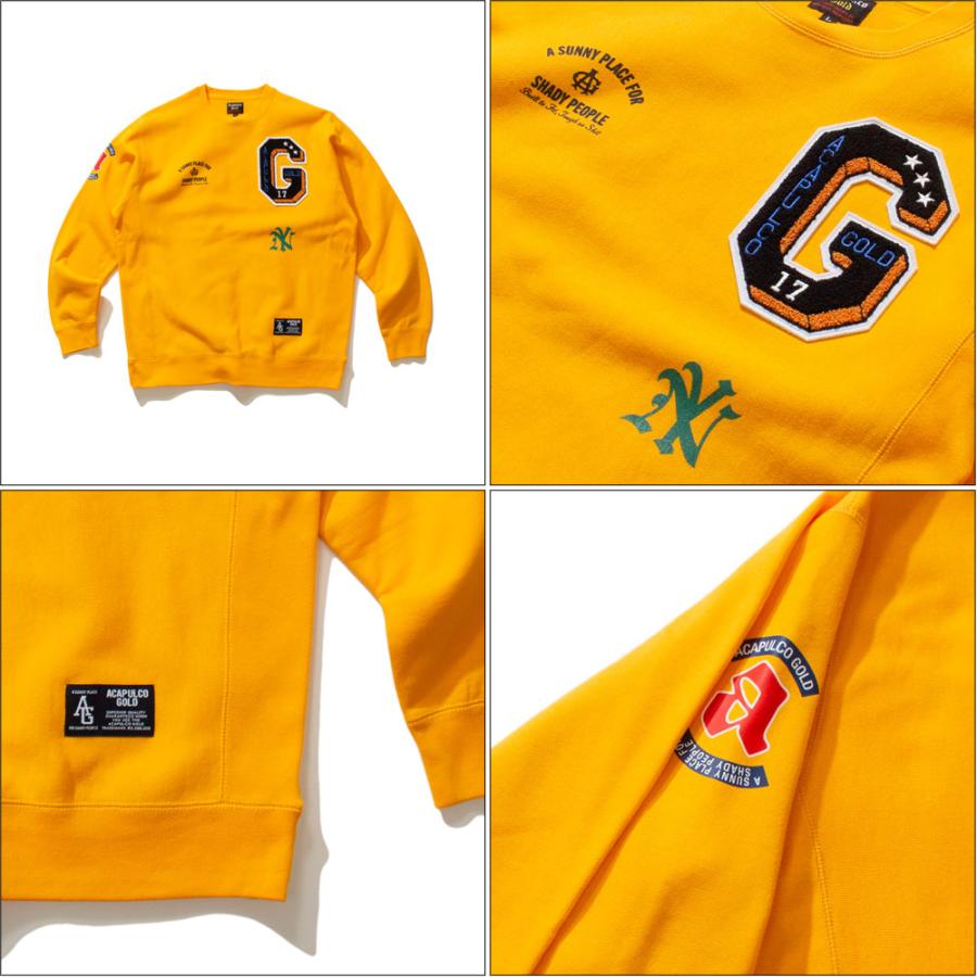 Acapulco Gold/アカプルコゴールド｜クルースウェット/APPLIQUE CREWNECK SWEATSHIRT AG FW23-09 | ACAPULCO GOLD | 06