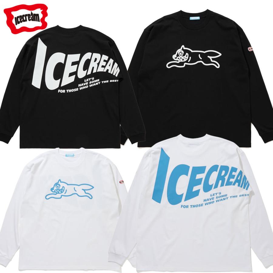 ICE CREAM/ アイスクリーム｜コットン 長袖 Tシャツ ロンT/COTTON LS T-SHIRT ICECREAM ICEJP241T003 | ICECREAM