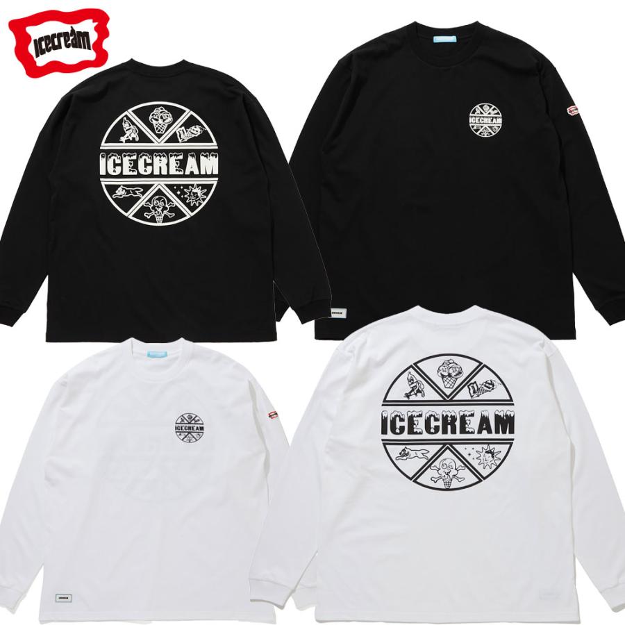 ICE CREAM/ アイスクリーム｜コットン 長袖 Tシャツ ロンT/PUFF PRINT COTTON LS T-SHIRT ICEJP241T001 | ICECREAM