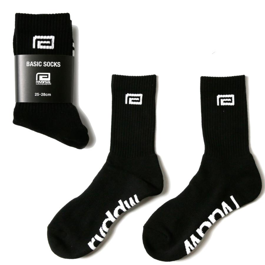 reversal/リバーサル｜ベーシック ロゴ ソックス 靴下/BASIC LOGO SOCKS rv24ss701｜ミドルソックス ストリート スケーター スポーティ 格闘技 | reversal | 01