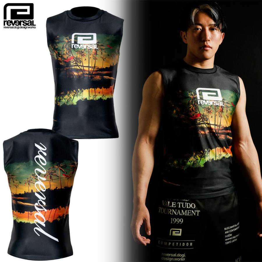 reversal/リバーサル｜ラッシュガード ノースリーブ/RESORT SLEEVELESS RASH GUARD rv24ss601｜スリーブレスラッシュガード マリンスポーツ 格闘技 | reversal