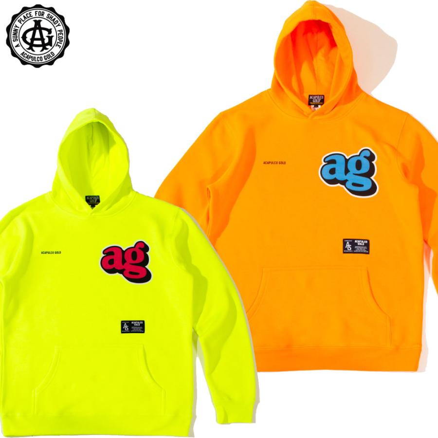 Acapulco Gold/アカプルコゴールド｜プルオーバーパーカー/HI-VIS HOODED SWEATSHIRT AG FW24-04｜パーカー フード フーディー | ACAPULCO GOLD