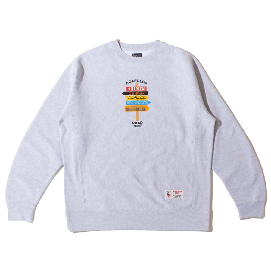 Acapulco Gold/アカプルコゴールド｜クルースウェット/DIRECTION SIGN CREWNECK SWEATSHIRT AG FW24-09｜クルーネック スウェット トレーナー | ACAPULCO GOLD | 04
