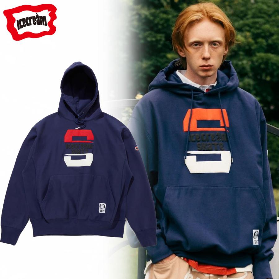 ICECREAM/ アイスクリーム｜プルオーバーパーカー/PUFF PRINT COTTON HOODIE S ICEJP243K005 | BILLIONAIRE BOYS CLUB
