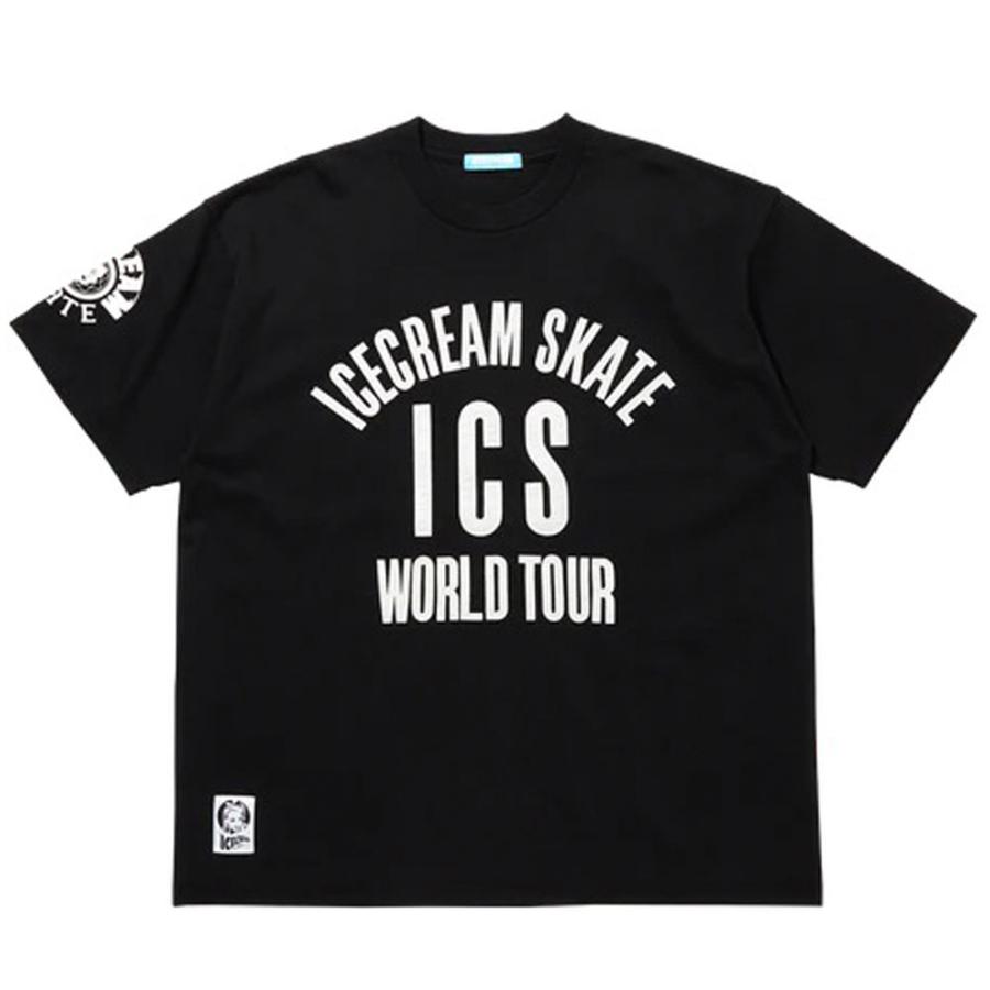 ICECREAM/ アイスクリーム｜Tシャツ 半袖 コットン/FELT LOGO COTTON T-SHIRT WORLD TOUR ICEJP243K009｜Tee ストリート スケーター | BILLIONAIRE BOYS CLUB | 01
