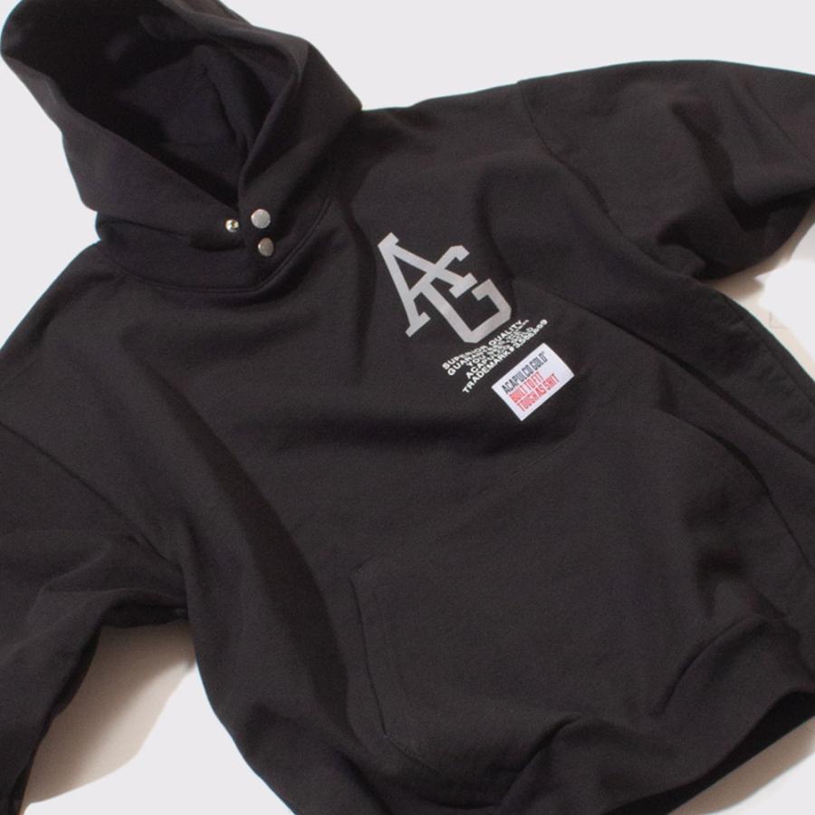 Acapulco Gold/アカプルコゴールド｜プルオーバーパーカー ヘビーウェイト/REFLECTIVE AG SIGNATURE SNAP HOODED SWEATSHIRT AG FW25-14 | ACAPULCO GOLD | 04