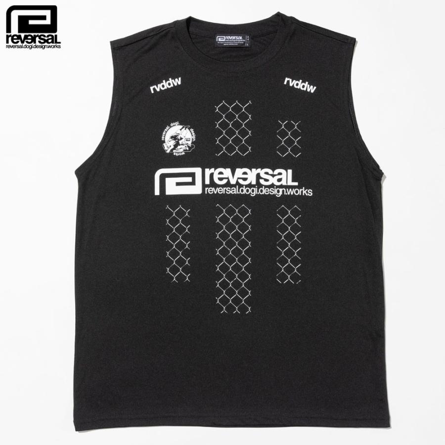 reversal/リバーサル｜ ノースリーブ ドライ タンクトップ/CAGE LINE DRY NO SLEEVE rv26ss056｜トレーニング ジム フィットネス 格闘技 | reversal