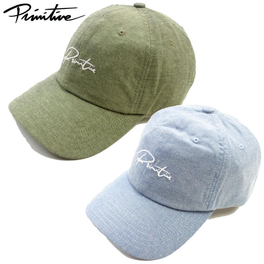 PRIMITIVE/プリミティブ｜キャップ ロゴ 刺繍 アジャスター/GINZA SCRIPT DAD HAT PA419H154｜帽子 ストリート スケーター メンズ | PRIMITIVE