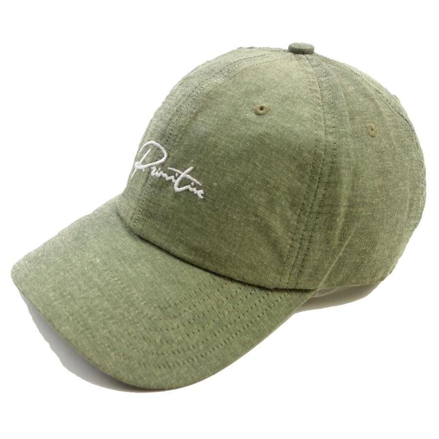 PRIMITIVE/プリミティブ｜キャップ ロゴ 刺繍 アジャスター/GINZA SCRIPT DAD HAT PA419H154｜帽子 ストリート スケーター メンズ | PRIMITIVE | 01