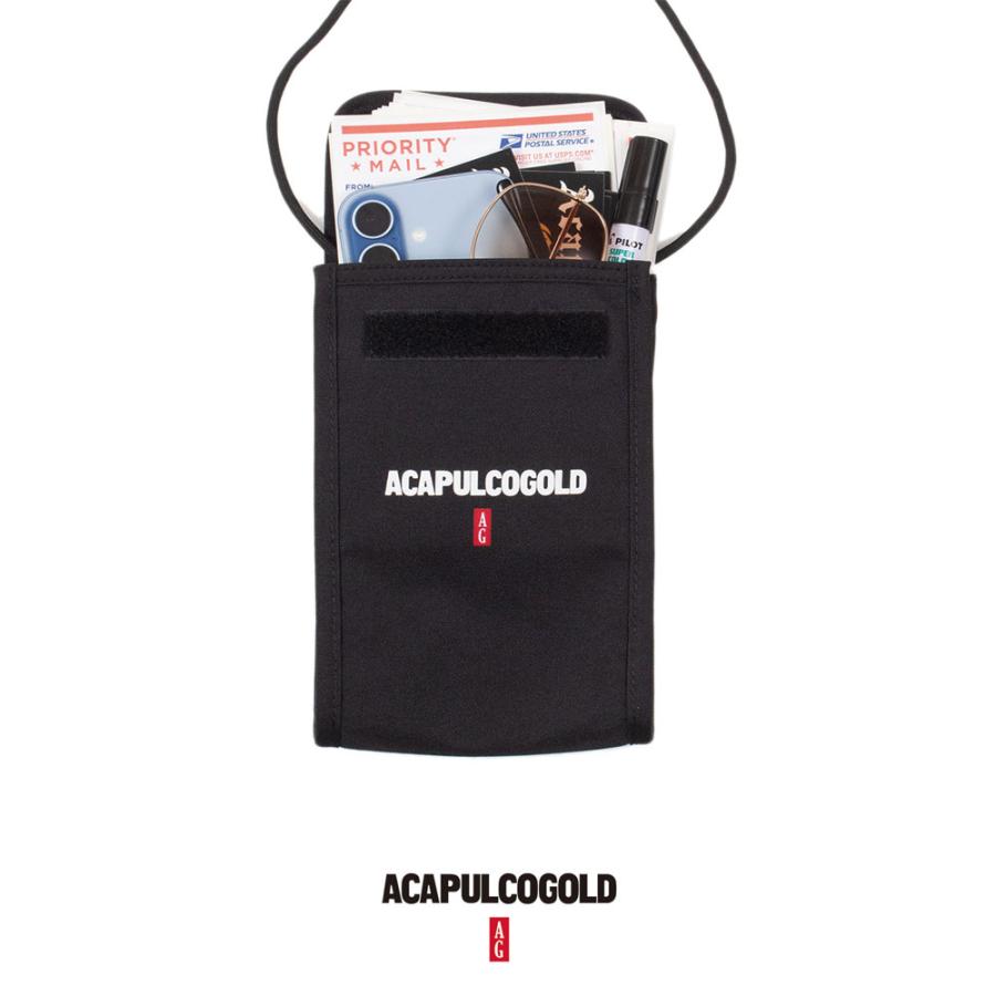 Acapulco Gold/アカプルコゴールド｜ブラックレーベルコレクション ショルダーミニバッグ/BLACK LABEL LOGO RECYCLED PHONE BAG AG SM26-16｜ネックポーチ | ACAPULCO GOLD | 07